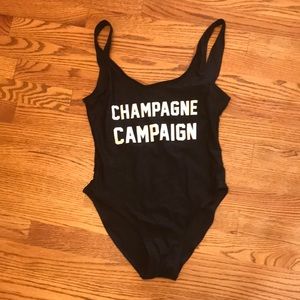 Champagne Campaign One Piece Swimsuit